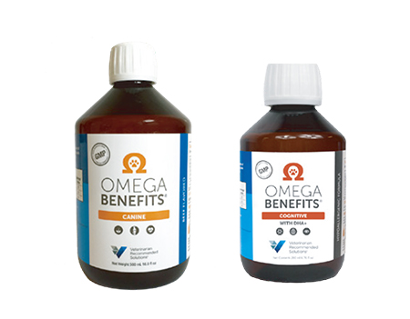 좌측부터 ‘오메가 베네핏츠 캣츠 앤 스몰도그’와 ‘오메가 베네핏츠 카그너티브’